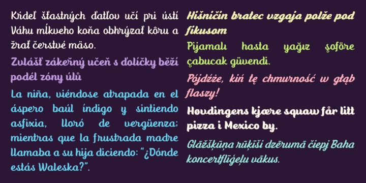 Anyelir Script Medium Italic Font preview